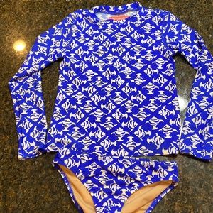 Crewcuts rash guard bikini for girls